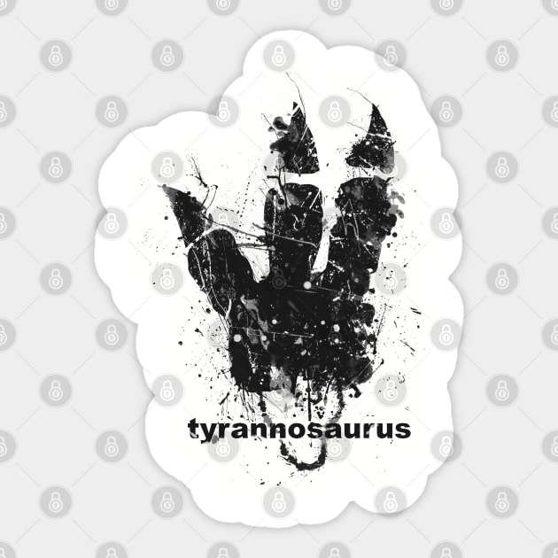 Tyrannosaurus track Sticker by barmalisiRTB